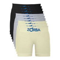 10-Unidades-Cueca-Zorba-Boxer-Infantil-Preto-Mescla-Amarelo-678
