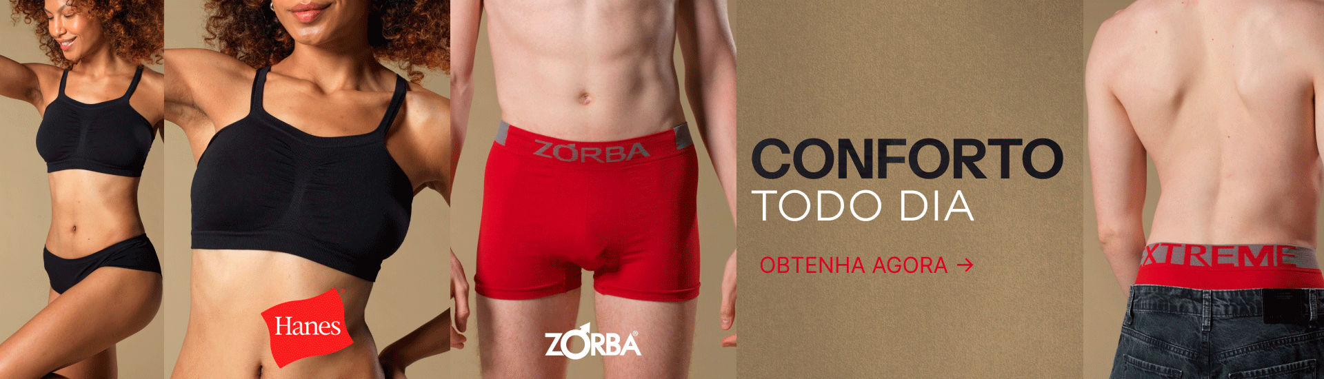 CONFORTO TODO DIA - HANES E ZORBA