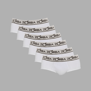 KIT-6-CUECAS-ZORBA-SLIP-COMFORT-674-BRANCA---C KIT-6-CUECAS-ZORBA-SLIP-COMFORT-674-BRANCA---C