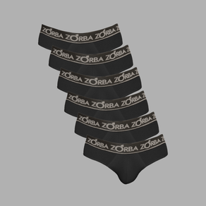 KIT-6-CUECAS-ZORBA-SLIP-PLUS-716-PRETO KIT-6-CUECAS-ZORBA-SLIP-PLUS-716-PRETO