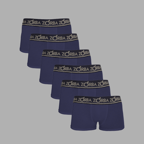 Kit 6 Cuecas Zorba Boxer Plus 717 - HBI Store